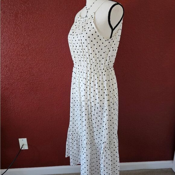 Polka Dot Halter Maxi Dress - Picture 3 of 9